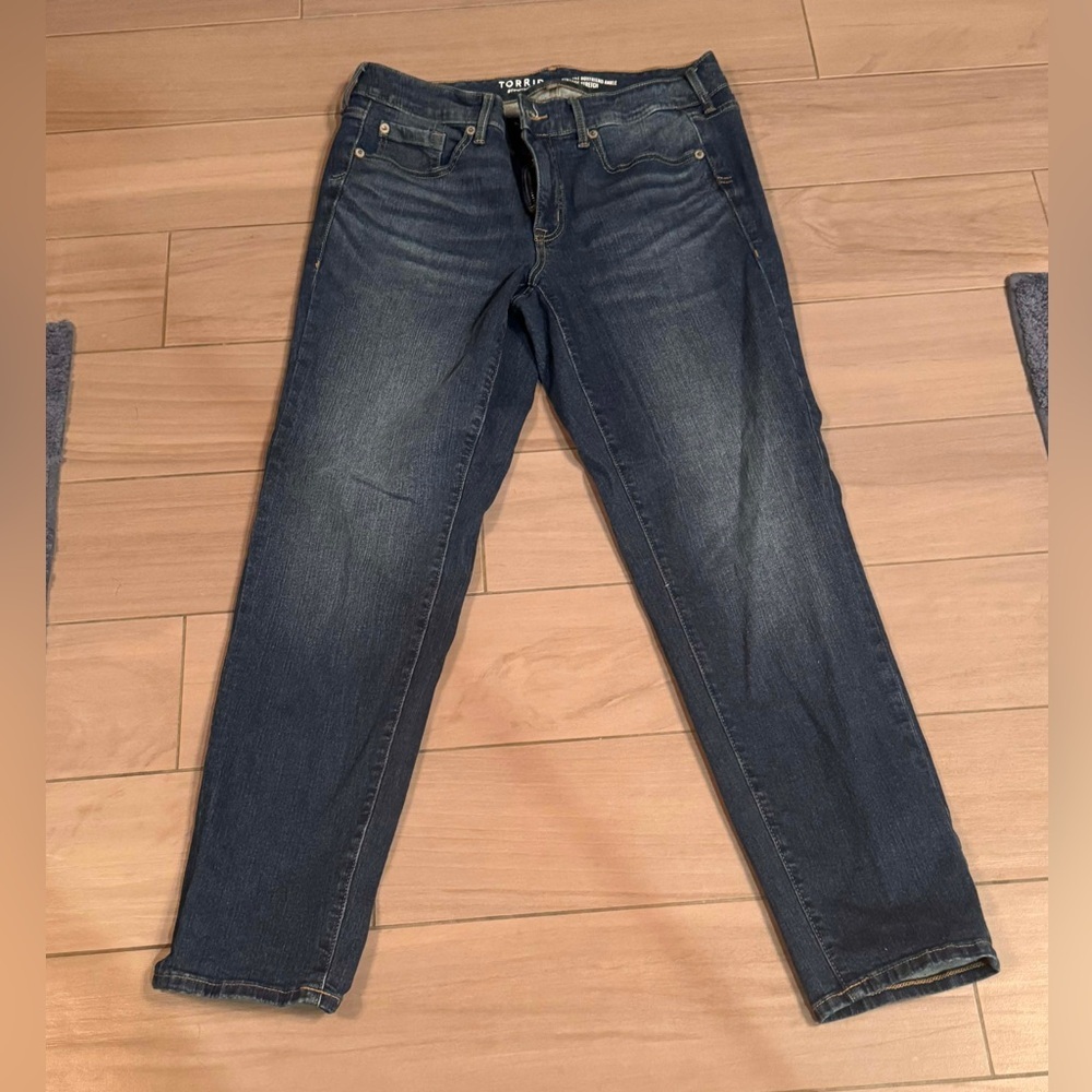 Torrid Indigo Straight Leg Pants size 10